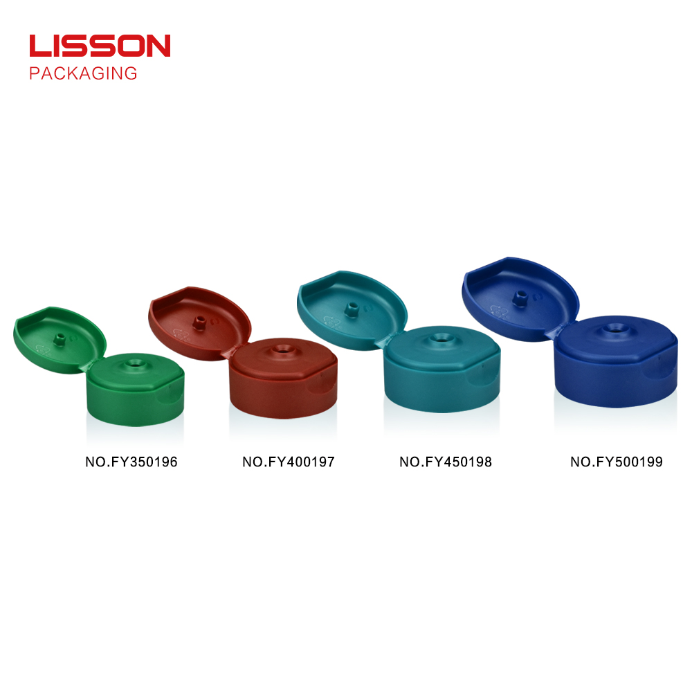 Lisson hexagonal flip top bottle caps top quality for cleanser