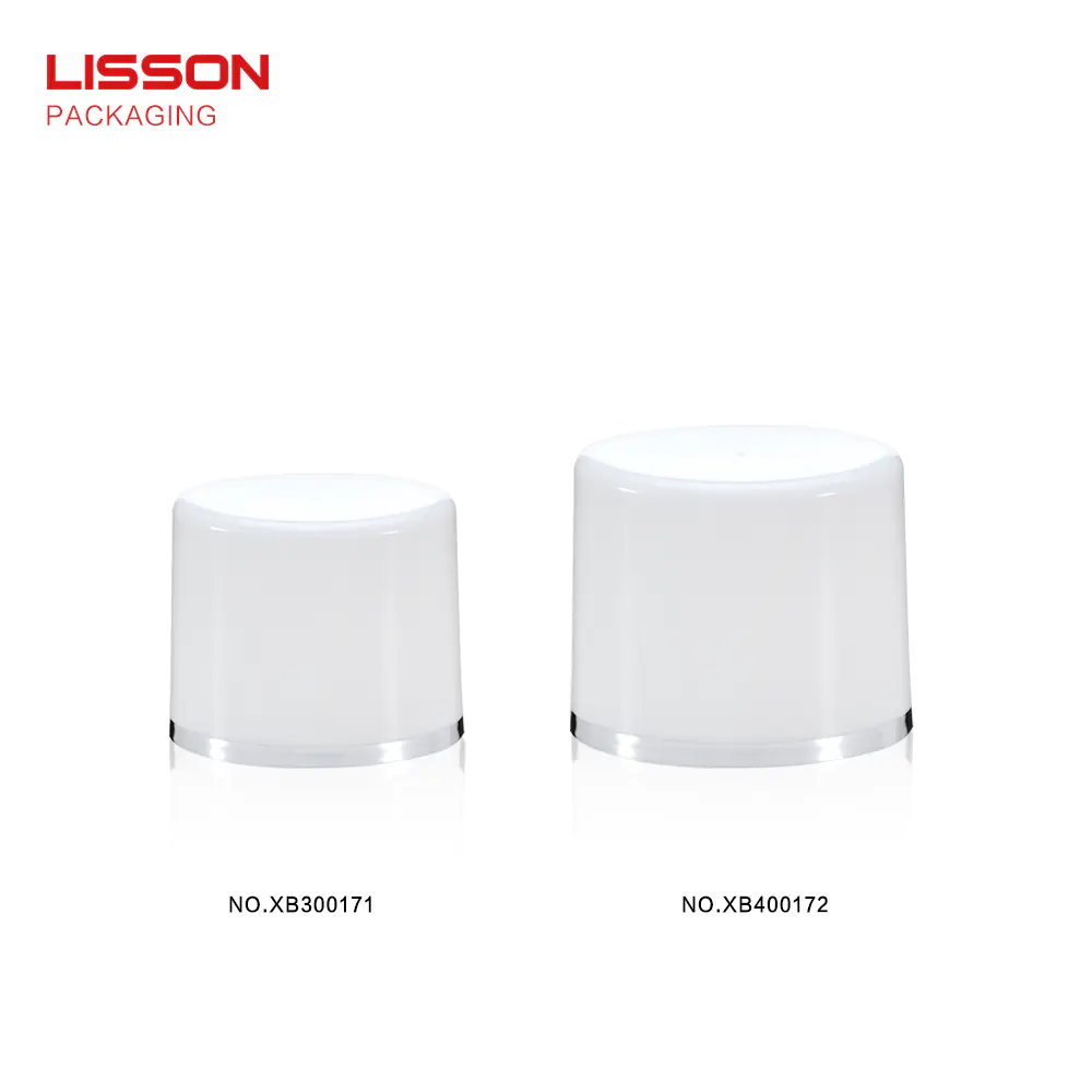 Lisson rounded angle lotion containers wholesale silver coating for essence
