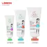 Biodegradable cosmetic facial cleanser plastic soft tube with flip top cap