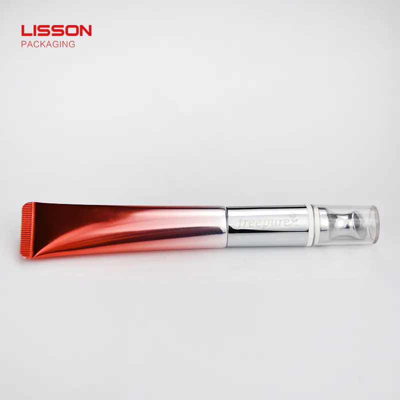 Lisson double rollers clear plastic tube packaging oval