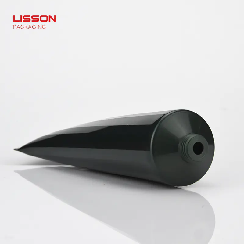 Lisson right angle cosmetic squeeze tubes wholesale silver coating for essence