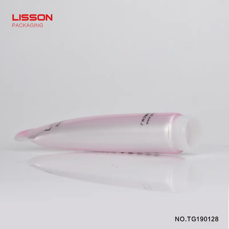 20ml wholesale lip gloss tube with single roller and transparent cap