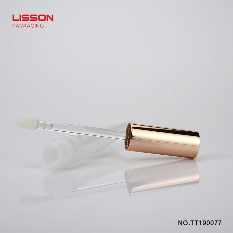 clear lip gloss tube with plug wholesale