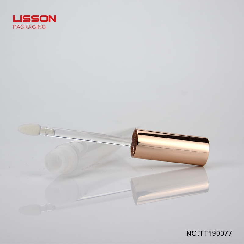 Fábrica de labios de tubo cosmético brillante marca Lisson