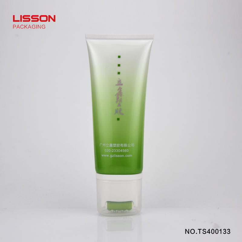 100g face wash packaging tube combination with clean and massage usage