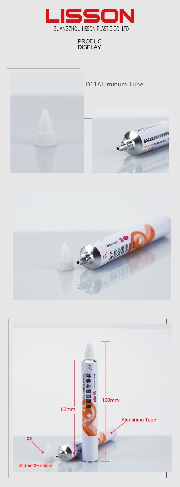 Lisson customized collapsible tube best supplier for ointment