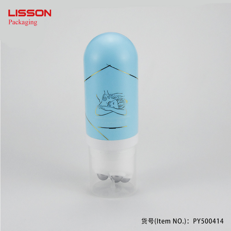 wholesale 150 ml massage cosmetic tube five steel ball