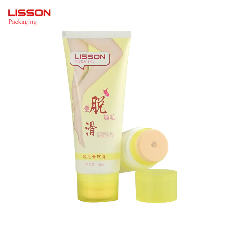 Hair Removal Cosmetic Tube With Soft Sponge Applicator