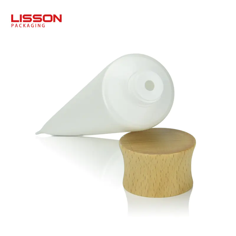 Eco-friendly Cosmetic Tubes Wood Cap Lotion Tubes Customized Supplier