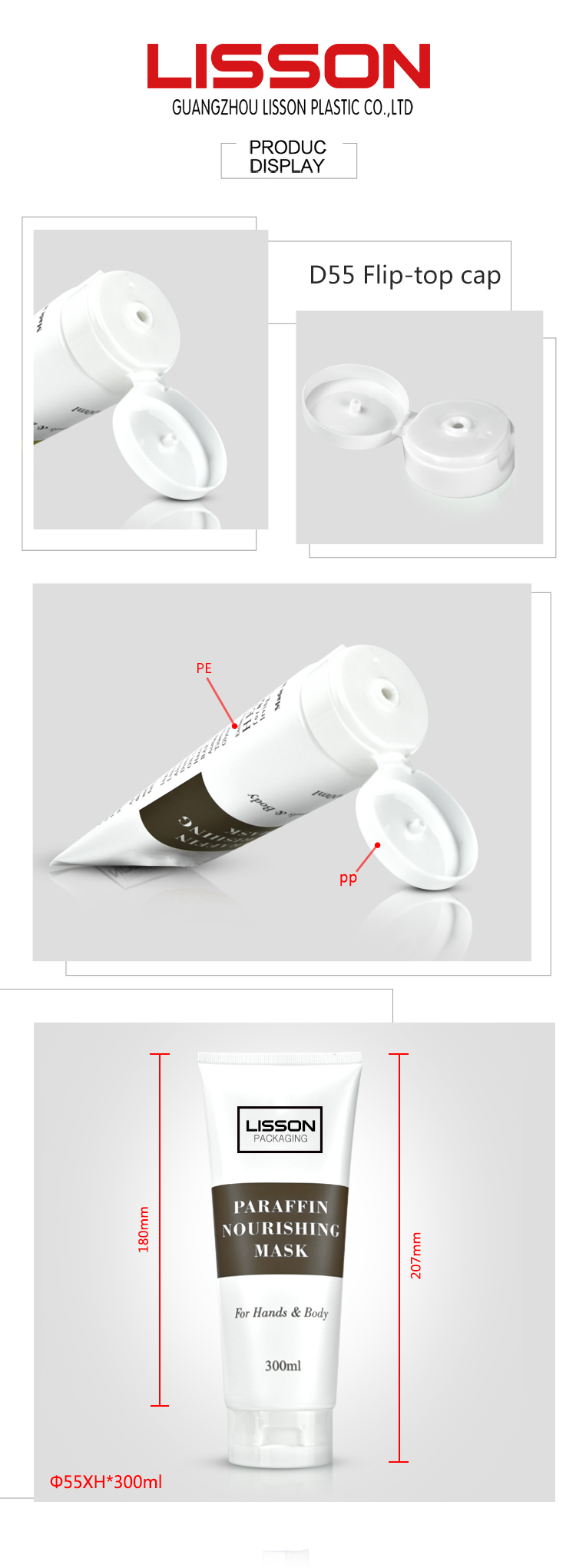 biodegradable hair conditioner tube cosmetics packaging manufacturer for essence-1