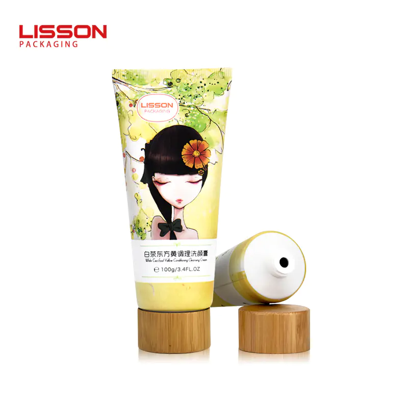 100g Eco-friendly Bamboo Lotion Tube Packaging Customized