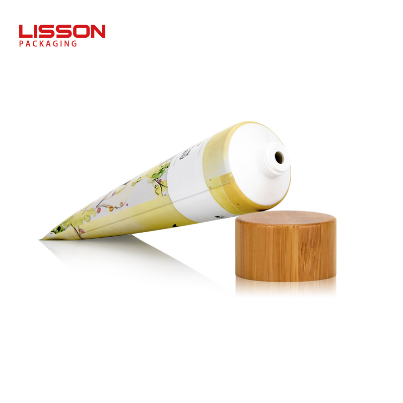 100g Eco-friendly Bamboo Lotion Tube Packaging Customized