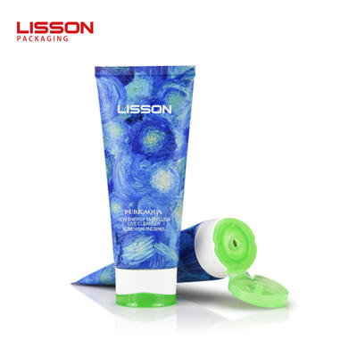 Customized Empty Skincare Tube Packaging with Double Color Cap
