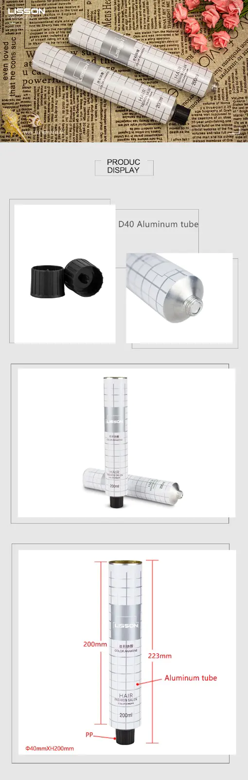 Lisson low cost bulk squeeze tubes manufacturer for ointment
