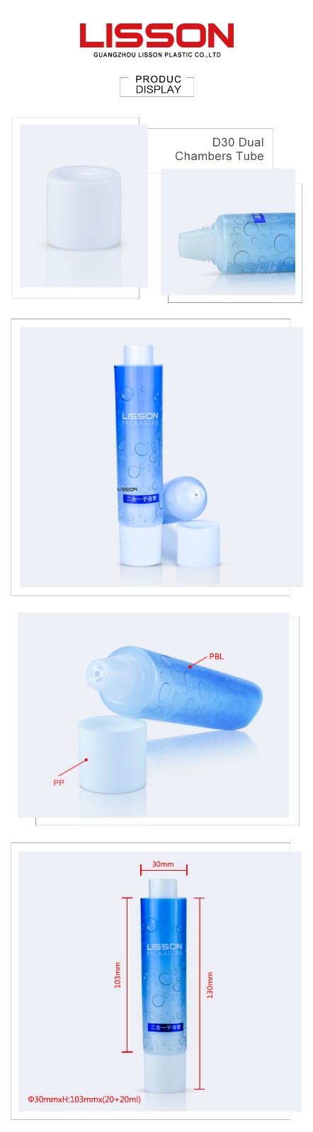 Lisson refillable wholesale lotion squeeze tubes packaging manufacturer for makeup