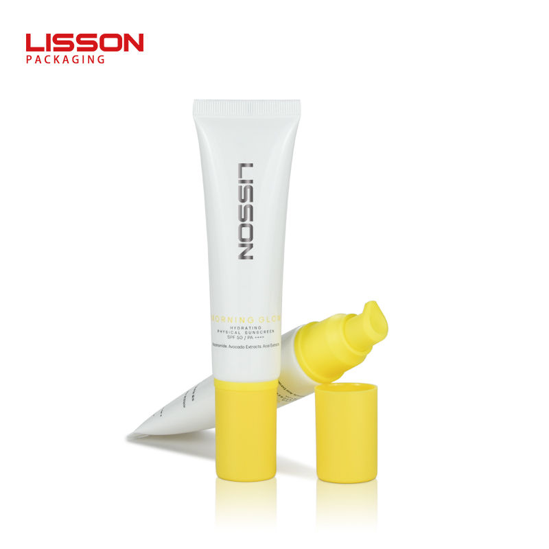 Lisson cotton head squeeze tubes for cosmetics flip top cap for storage