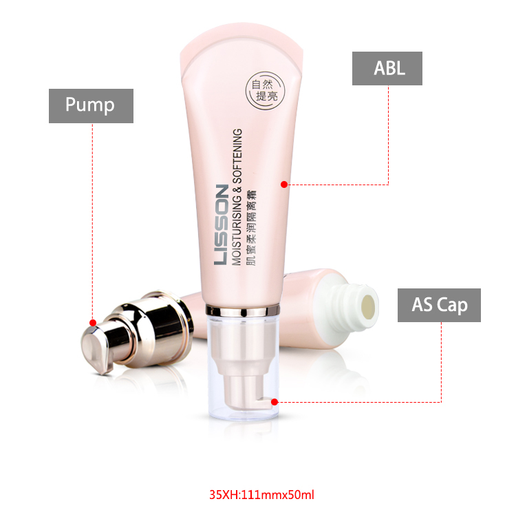 Lisson color design lotion pump oval for cosmetic
