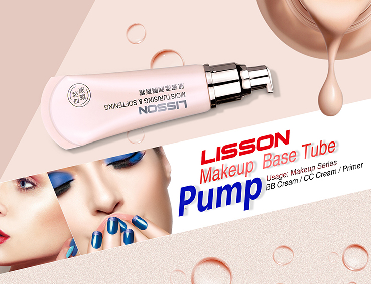 Lisson color design lotion pump oval for cosmetic