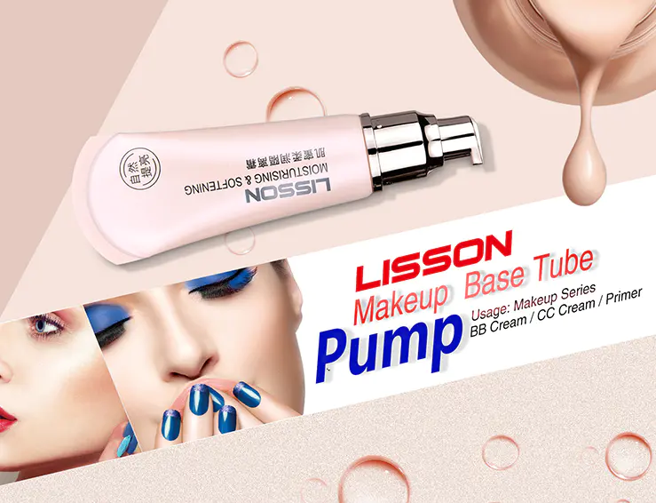 Lisson high quality best airless cosmetic tubes wholesale packaging for cosmetic