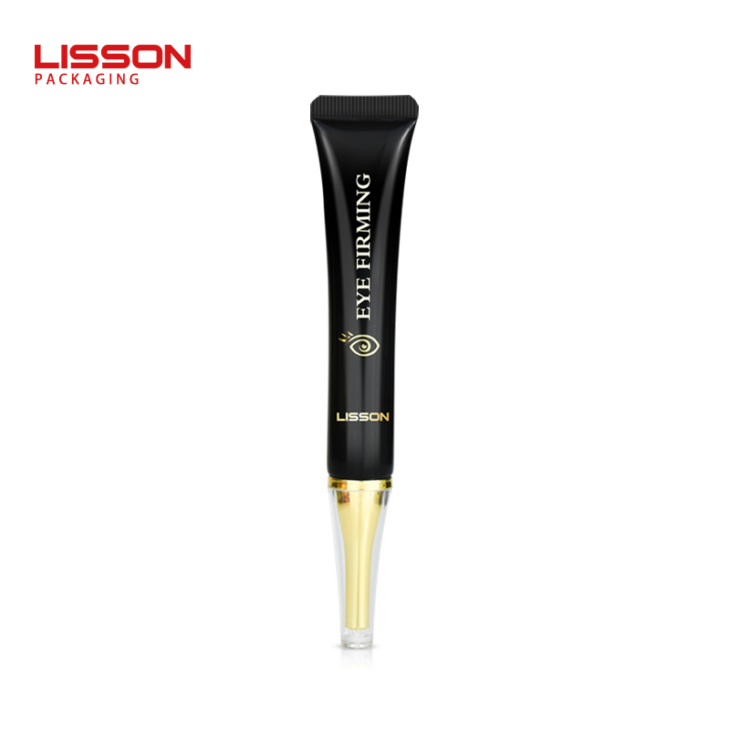 Envase de tubo de plástico transparente Lisson sin interruptor para maquillaje