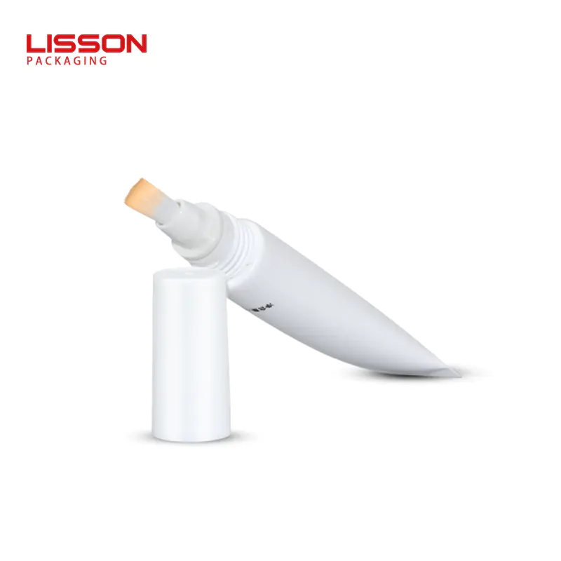 15ml lip gloss tube with brush applicator
