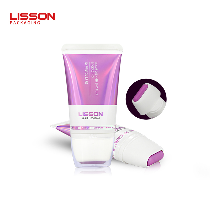 Lisson screw cap plastic tube packaging scraping for cream-4