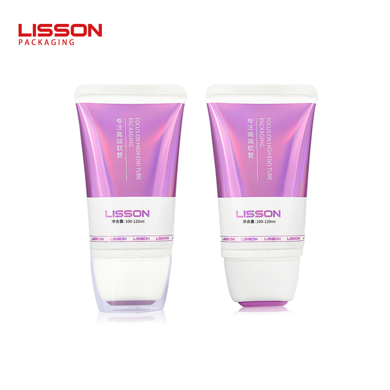 Lisson screw cap plastic tube packaging scraping for cream-5