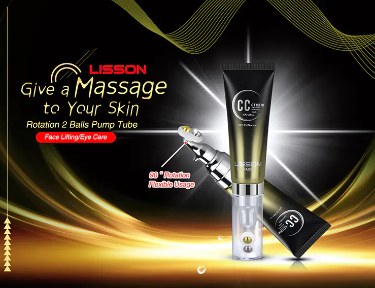 Lisson right angle squeeze tubes for cosmetics high-end for sun cream
