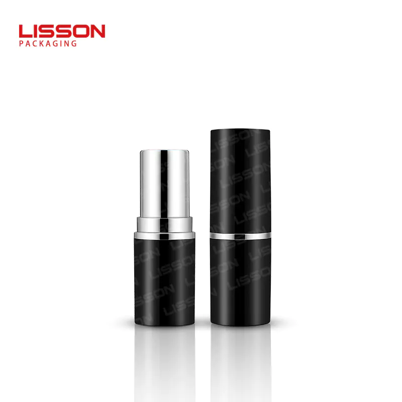wholesale plastic lipstick tube custom capacity black color