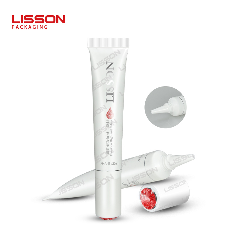 Lisson eye-catching design cosmetic tube flip top cap for packaging