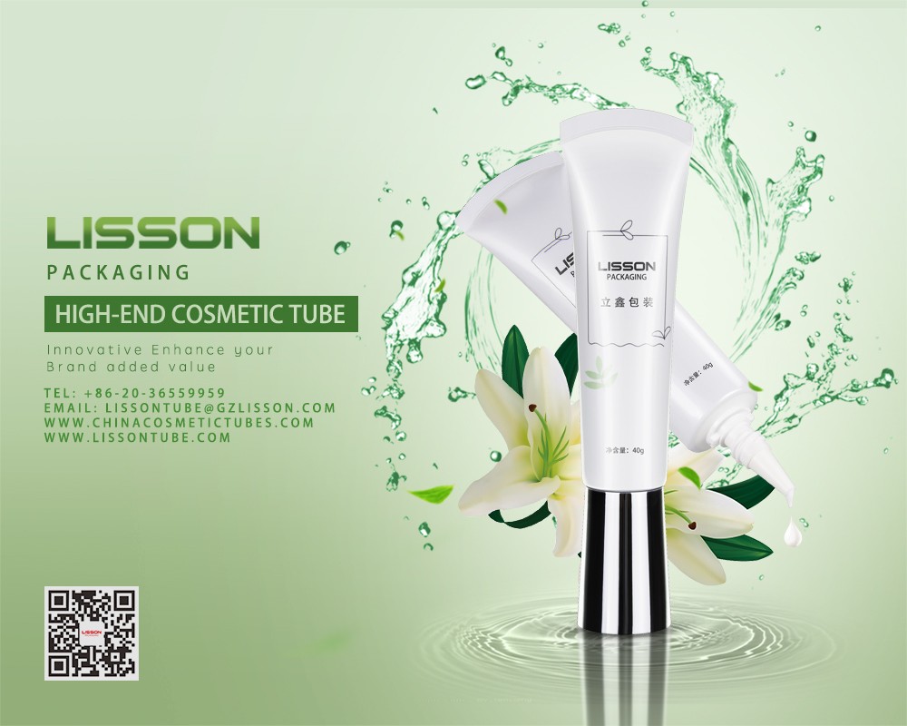Lisson plastic squeeze tubes for cosmetics silver coating for cream