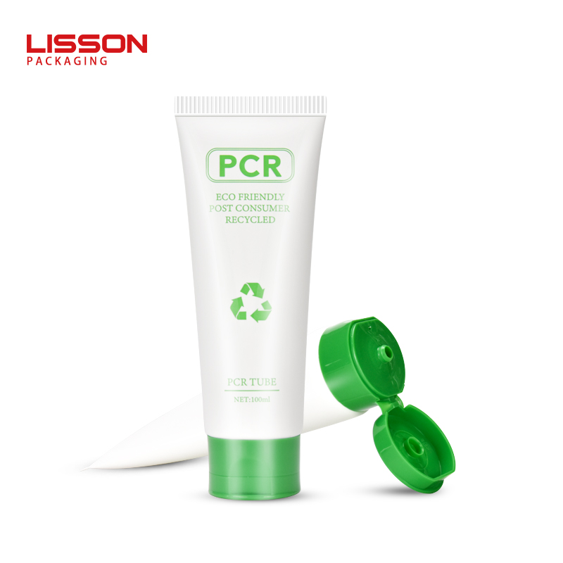 Custom Green PCR Plastic Tube Packaging OEM Service