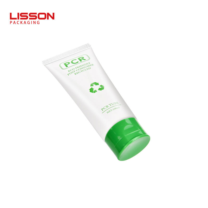 Custom Green Cosmetic Packaging PCR Plastic Tube Packaging Factory OEM Service