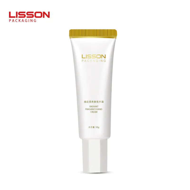 Best Quality 50ml Cosmetic Plastic Squeeze Tube with Rhombus Shape Lid Oem-Lisson
