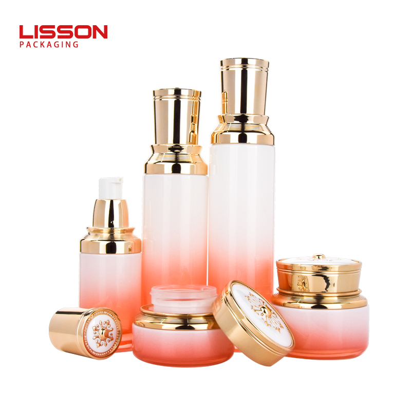 glass lotion pump and jar