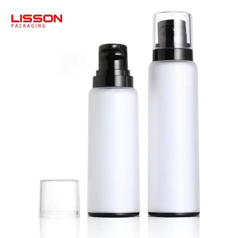 30ml-120ml plastic cosmetic jars airless pump bottles set