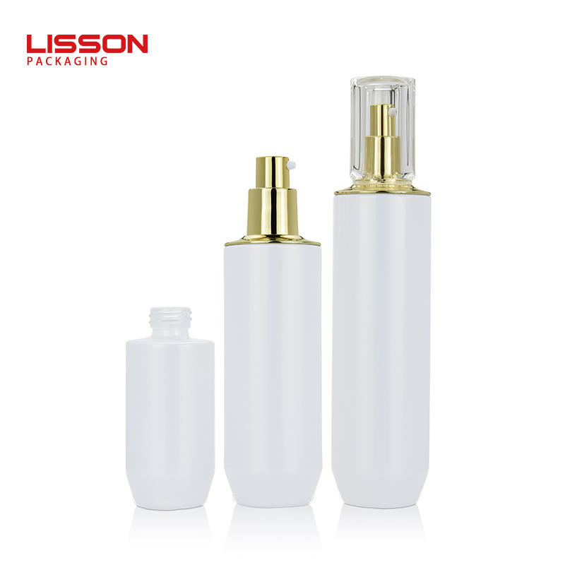 40ml 100ml 120ml cosmetic glass bottle and jar set pump bottles for lotion serum cream jar