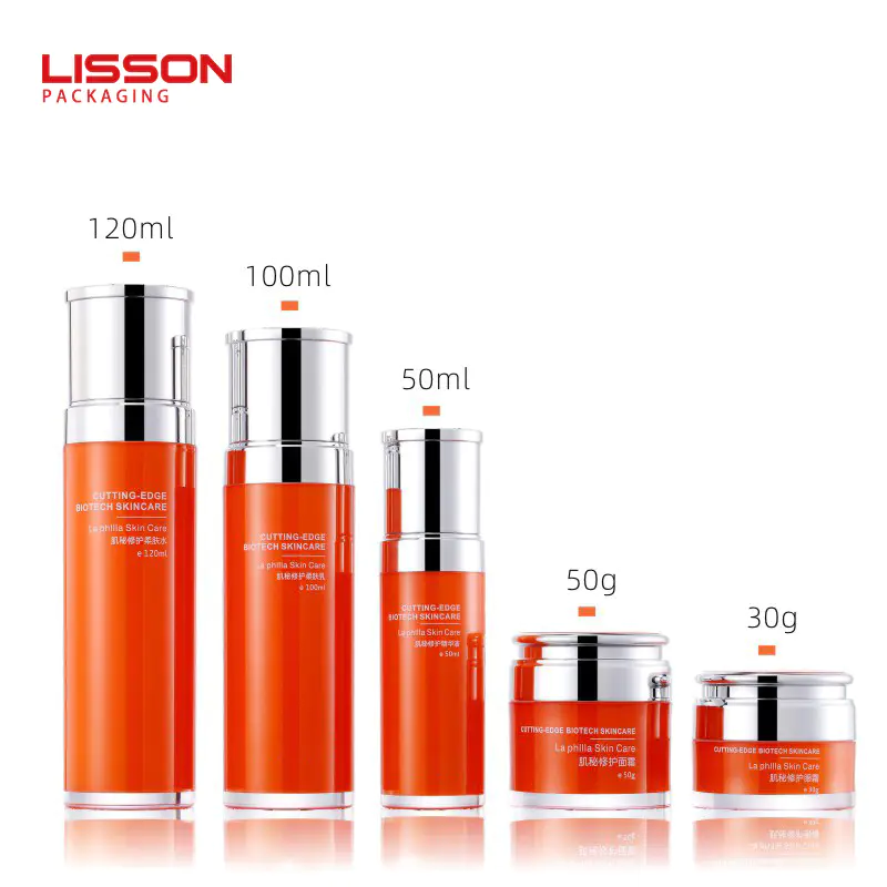 30ml-130ml cosmetic bottle set packaging liquid airless pump lotion bottle