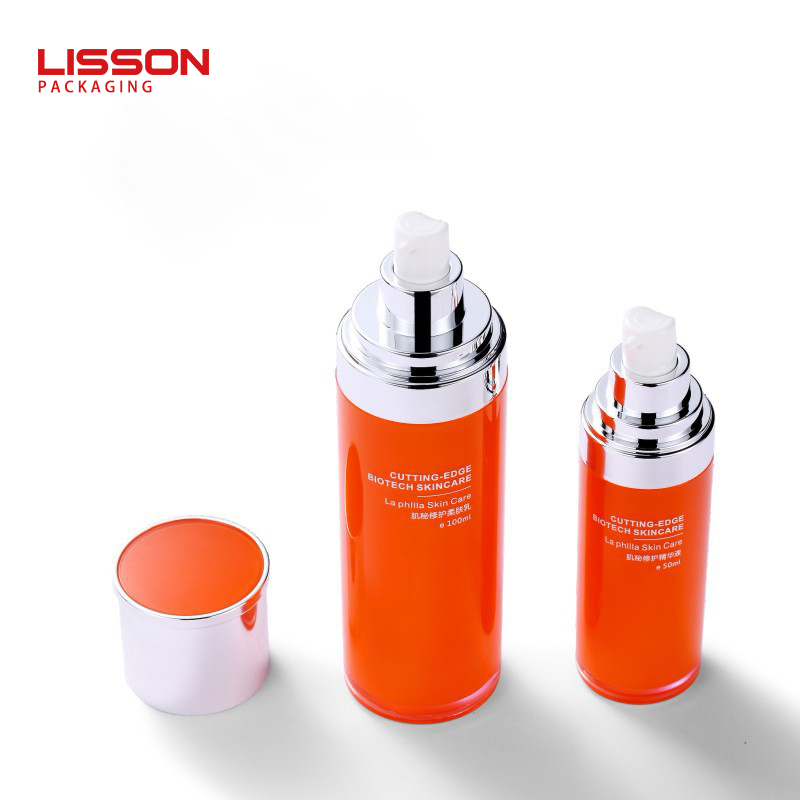 30ml-130ml cosmetic bottle set packaging liquid airless pump lotion bottle