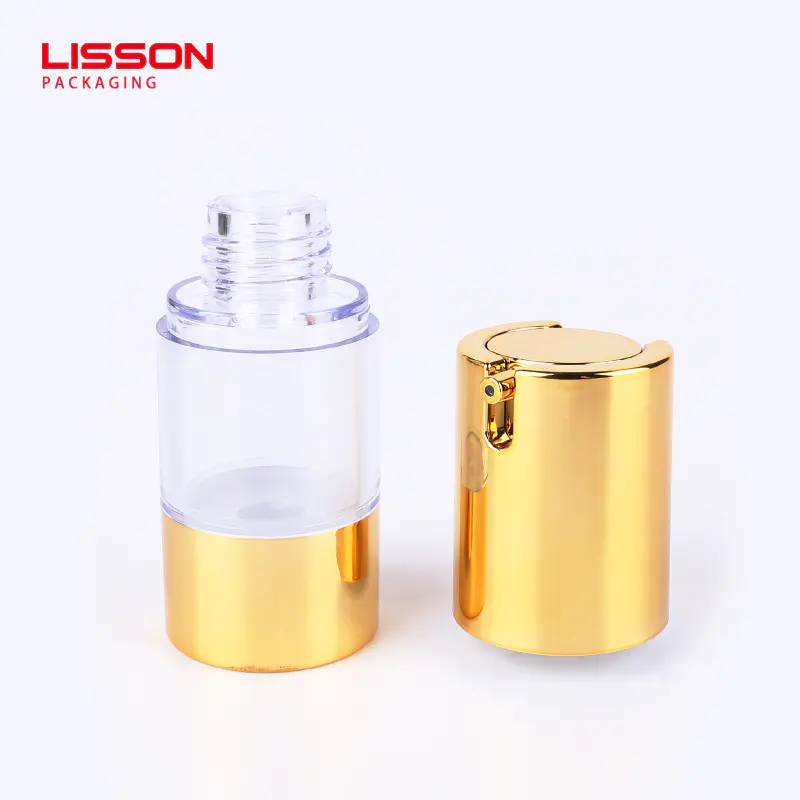 15ml 30ml  50ml 80ml cosmetic airless pump plastic cream bottle