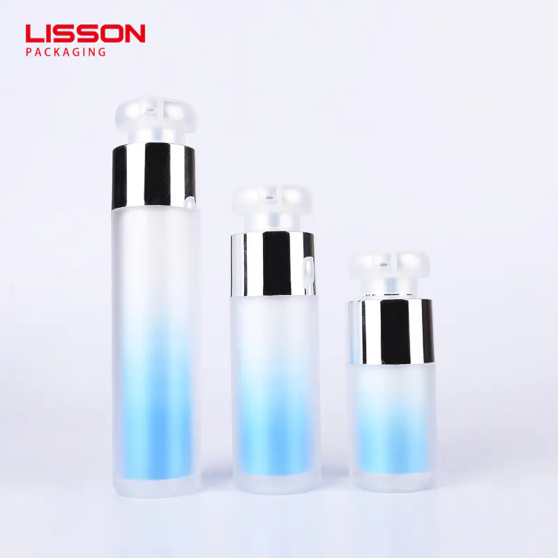 15ml 30ml  50ml plastic essence bottle cosmetic white airless pump bottle