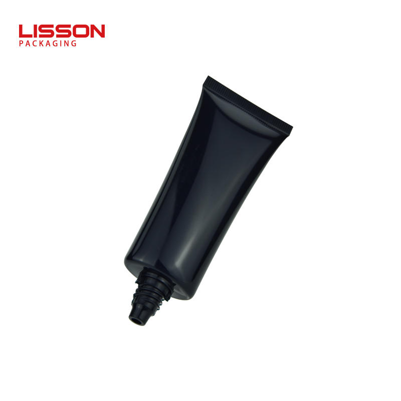 Custom black soft plastic lotion tube manufacturer for BB cream