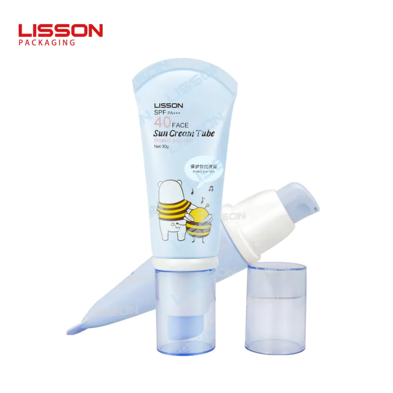 Wholesale Cosmetic Airless Tube From Recycled Plastic PE Best Skincare Packaging