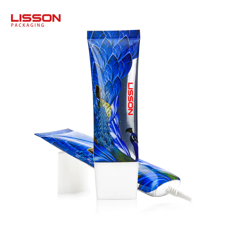 Lisson cosmetic tube flip top cap for sun cream