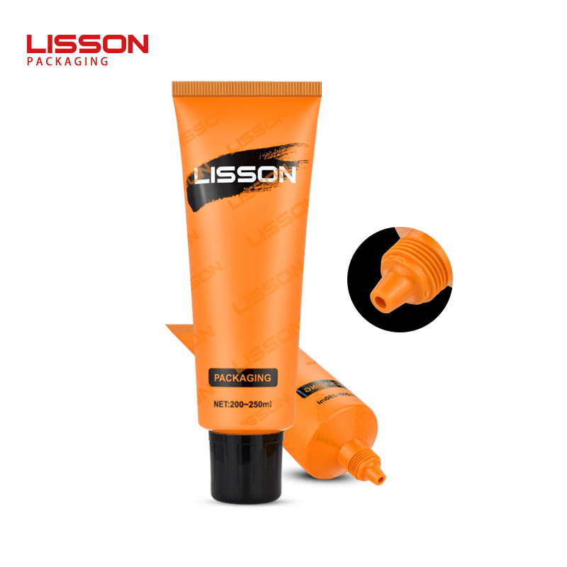 Lisson cosmetic squeeze tube long nozzle plastic ointment tube packaging