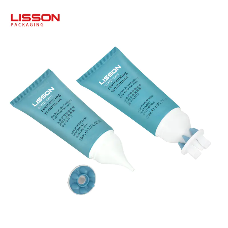 D40 Eco Cosmetic Packaging Scalp care Treatment PCR Plastic Tube with Hair Applicator