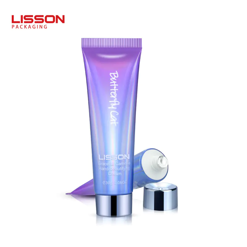 Best Quality D25 ABL Round Tube Plastic Squeeze Tube Packaging Laser Laminated Tube Factory Gradient Design