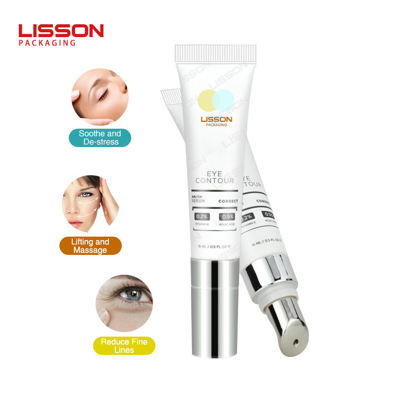 D19 Custom Metal Applicator Eye Cream Tube Packaging for Eye & Serum