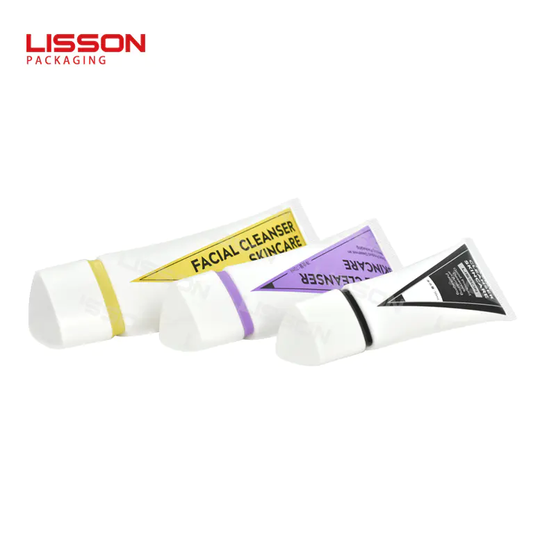 Triangle Cap Cosmetic Tube PCR Plastic Squeeze tube for Skincare