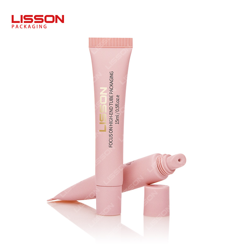 wholesale small lip gloss tube with slanted tip 0.51oz